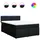 vidaXL Boxspringbett 160 x 200 cm Schwarz