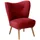58 aufm Kessel Cocktailsessel Kayra Samtvelours 72 x 90 x 74 cm Rot mit Relax-Funktion