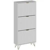 Vichy Vicco Schuhschrank Helge, Weiss, 60 x 128.5 cm