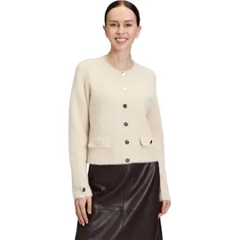 Betty Barclay Strickjacke mit Knopfleiste Beige 44