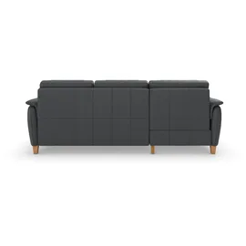 Home Affaire Ecksofa »Palmera L-Form«, Federkern, Bettfunktion und mit/ohne Bettkasten / 244 x 89 x 163 / Leder Schwarz