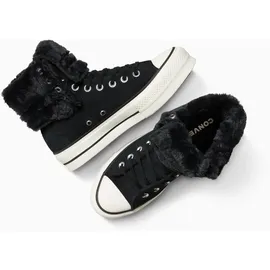 Converse Chuck Taylor All Star Fold Over Lift Damen Schwarz 37