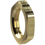 Riegler Sechskant-Gegenmutter, M12x1,0, SW 17, Messing, MS238M12