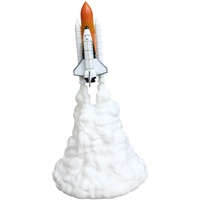 Housoutil Schickes Licht Nachtlicht Raketenlampe Lavalampe Für Jungen Nachttischlampe Steampunk-lampe Spielzeug Für Kleinkinder Space-shuttle-lampe Schreibtischlampe Geschenk 3d Kinderzimmer