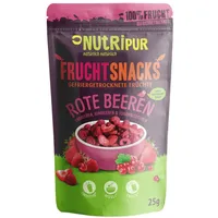 NutriPur gefriergetrocknete Früchte, Rote-Beeren-Mix 25 g Früchte