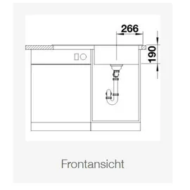 Blanco Zenar 5 S Silgranit PuraDur Becken rechts weiß O.ZUB. M.AF.