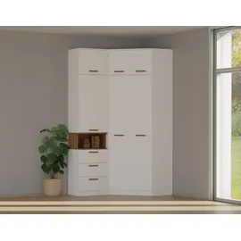 marmex möbel Grant Eckschrank 80x40x200 weiß