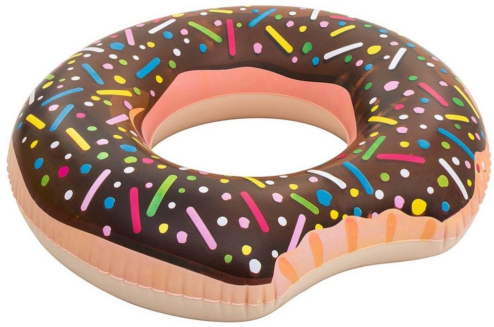 BESTWAY Badespielzeug Bestway Donut Ring Ø 107 cm zum aufblasen braun