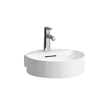 Laufen VAL Handwaschbecken H8112810001091 40x42,5cm, weiß, ohne Hahnloch, mit Überlauf