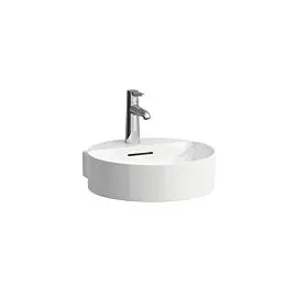 Laufen VAL Handwaschbecken H8112810001091 40x42,5cm, weiß, ohne Hahnloch, mit Überlauf