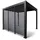 Green Spirit Pergola-Seitenwand, Anthrazit, Kunststoff, 113.3x238.25x6 cm, Sonnen- & Sichtschutz, Pavillons & Pergolas, Pergolas