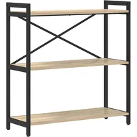 vidaXL Bücherregal 80 x 30 x 83 cm Sonoma-Eiche