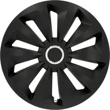 CARTREND Radzierblende Fox schwarz 4er Set