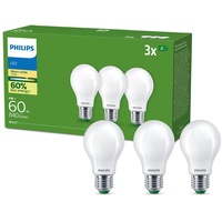 Philips Classic LED Lampe 60W, E27 Sockel, Matt, Warmwhite