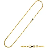 Goldkette JOBO Halsketten Gr. Gelbgold 333, L: 45cm, goldfarben (gelbgold 333) Damen Ankerkette 333 Gold diamantiert 45 cm 3 mm