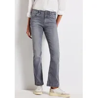STREET ONE Bootcut-Jeans im 5-Pocket-Style, grau