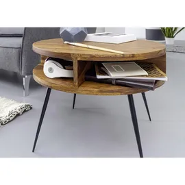 'massivart' Couchtisch, Sheesham, massiv, gebeizt 60 x 60 cm, - YORICK