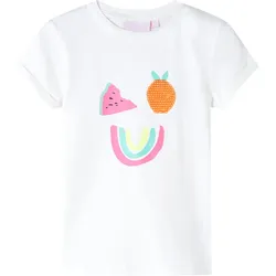 Kinder-T-Shirt Ecru 104