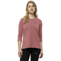 Jack Wolfskin Crosstrail 3/4-arm T-shirt - Mineral Red - L