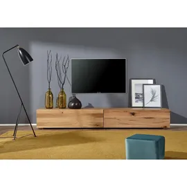 Massivmoebel24 FRANKFURT TV-Board 220x52x32 cm Beige Massivholz