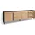 SKRAUT HOME Lowboard 207x61x35 cm Eiche Schwarz Holzwerkstoff
