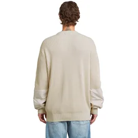 G-Star Woven Mix Knit Pullover Weiß XL