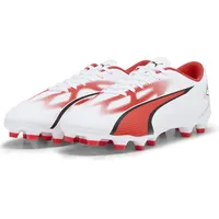 Puma Ultra Play FG/AG Herren Puma White-Puma Black-Fire Orchid 43