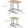 Relaxdays Satztisch Hellbraun Holzoptik 48 x 42 x 35 cm