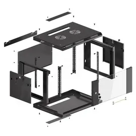LANBERG WF01-6406-10B 6U Wandmontiertes Regal Schwarz