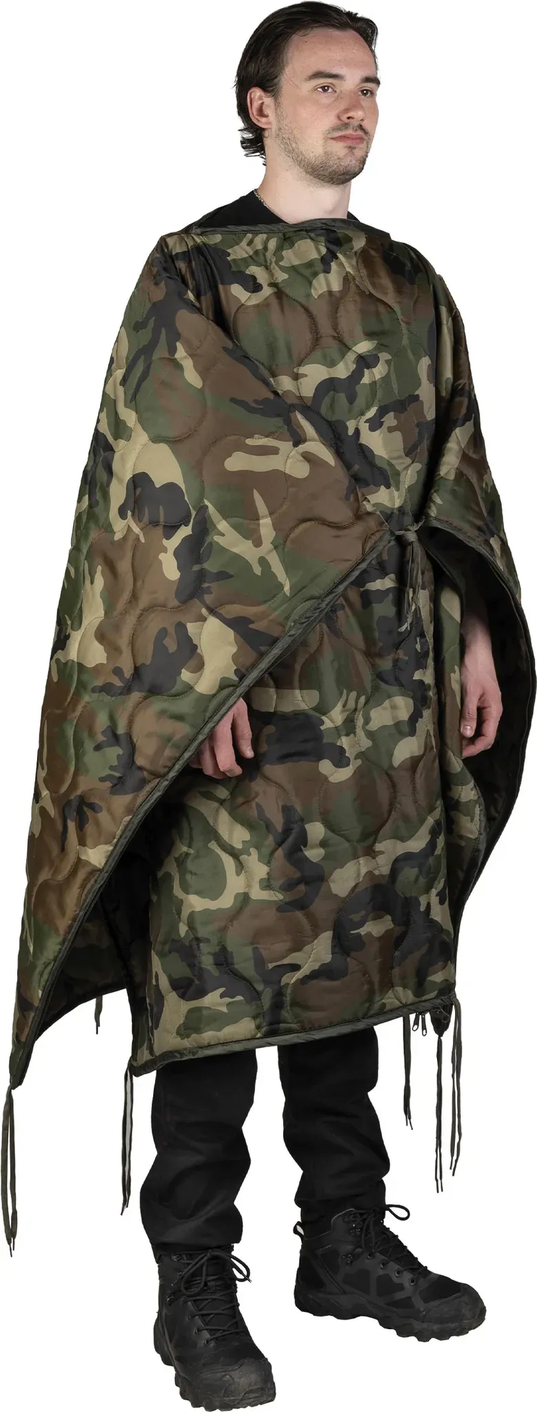 Mil-Tec Poncho Liner Multifunction, couverture - Woodland