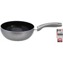 ELO Wok und Pastapfanne 20cm Ducato", silber (silberfarben, schwarz), H:7cm Ø:20cm, Pfannen, Wok, Induktion