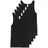 haasis bodywear 5er-Set: Unterhemd in schwarz | Gr.: L