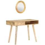 vidaXL Schminktisch 100x50x76 cm Mango Massivholz