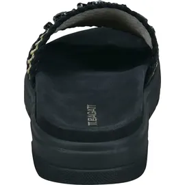 tt.bagatt BAGATT Pantoletten - Schwarz/Gold Textil Schuhgröße 38 EU