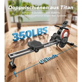Merach Rudergerät Weiß