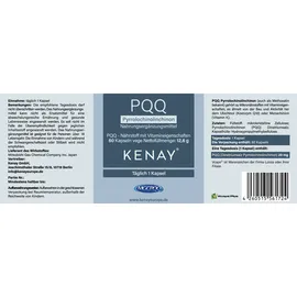 Kenay PQQ Pyrrolochinolinchinon Kapseln 60 St.