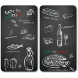 KESPER Herdabdeckplatte Ristorante 30x52 cm bunt