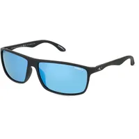 O'Neill 9004 2.0 ONS Damen-Sonnenbrille Vollrand Eckig Acetat-Gestell, Schwarz