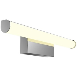 kalb Material für Möbel kalb LED Spiegelleuchte 400mm rund Wandlampe 230V Badezimmer Leuchte chrom neutralweiß