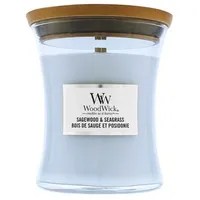 Woodwick Sagewood & Seagrass Duftkerze 275 g