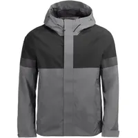FHB LUCA Regenjacke, grau-schwarz,