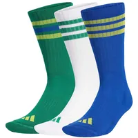 adidas 3-Streifen Cushioned Sportswear Crew Socken 3er Pack bold green/bold blue/bright yellow 37-40