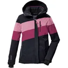 Skijacke KILLTEC "KSW 197 GRLS SKI JCKT", Kinder, Gr. 128, schwarz, Oberstoff: 100% Polyester, Futter: 100% Polyester, Füllung: 100% Polyester, Jacken, Wasserdicht, atmungsaktiv, verstellbare Kapuze, viele Taschen
