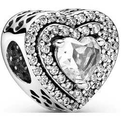 Pandora Charm Timeless Funkelndes erhabenes Herz 799218C01 - silber