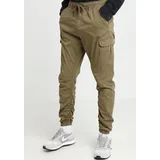 Indicode Cargohose "Lakeland", Herren, Gr. S, N-Gr, grün (army), Web, Obermaterial: 98% Baumwolle, 2% Elasthan, unifarben, regular fit normal, Hosen Cargohose, mit Kordelzug