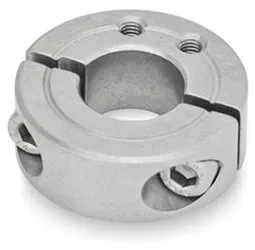 Geteilte Stellringe, Edelstahl, mit Anbau-Gewindebohrungen (7072.1-30-B12-NI-B)