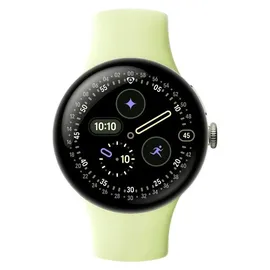Google Pixel Watch 4 41 mm Aluminiumgehäuse Champagne Gold/Sportarmband Lemongrass