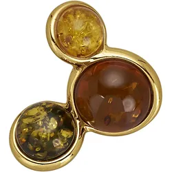 Ketten-Anhänger FIRETTI "Schmuck Geschenk Silber 925 Halsschmuck Anhänger für Halskette Kreise", bunt (gelbgoldfarben, bernsteinfarben, gelb, grün, bernsteinfarben, gelb, grün), Schmuckanhänger, Damen, Silber 925 (Sterlingsilber), 2,10 g, mit Bernstein