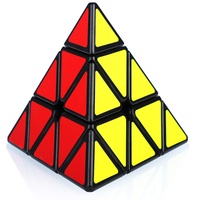 Maomaoyu Zauberwürfel Pyramide 3x3 3x3x3 Magic Cube Pyraminx Speed Puzzle Würfel Spielzeug für Kinder, Schwarz