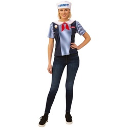 Rubie ́s Kostüm Stranger Things Robin Scoops Ahoy Uniform, Die kultige Eisverkäufer-Uniform aus der Netflix-Serie! weiß L